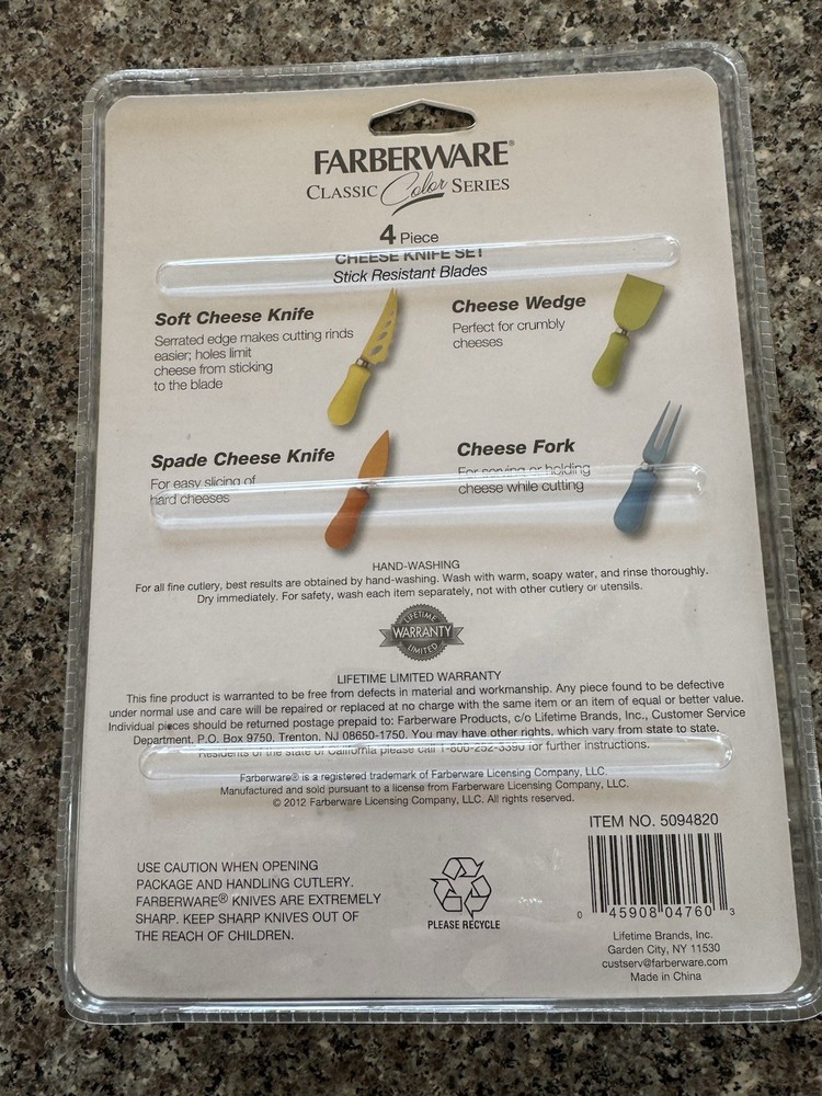 Farberware 4 Pc. Cheese Knife Set