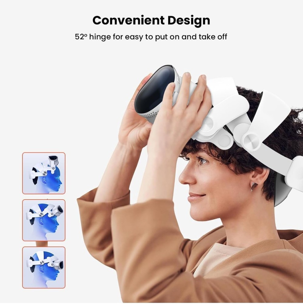 Apple Vision Pro Headset VR Head Strap Replacement, Soft Cushion, Lightweight...