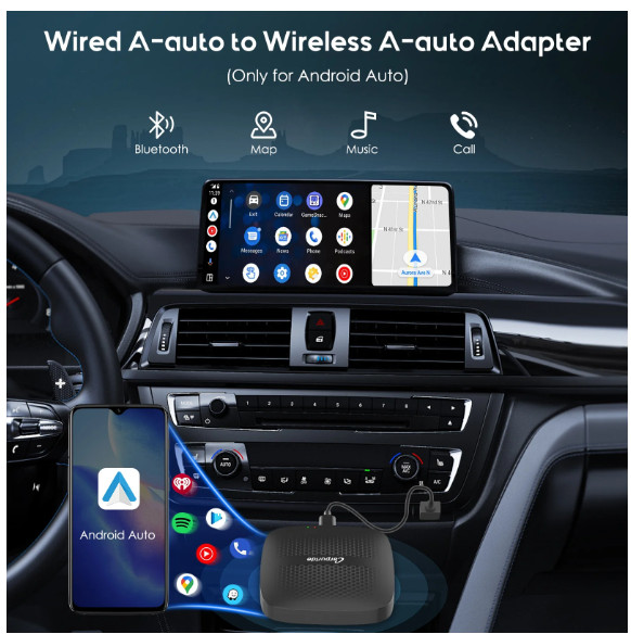 2-in-1 Magic Box adapter - Wireless CarPlay or Android Auto Adapte