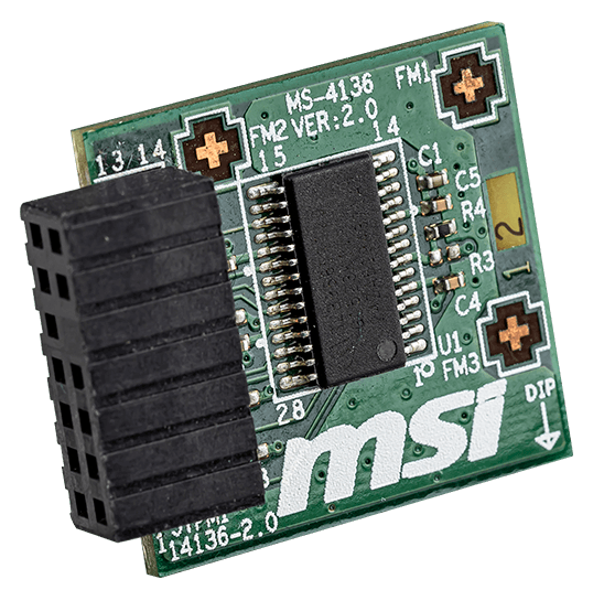 MSI TPM 2.0 Trusted Platform 14-Pin Motherboard Module MS-4136 Win 11 Compatible
