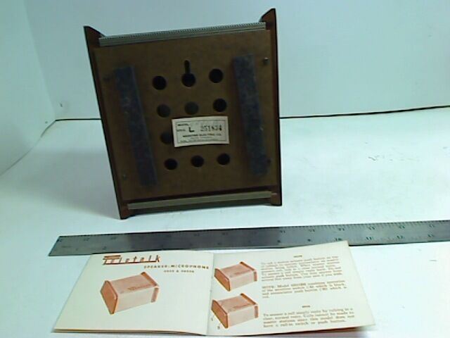 VINTAGE WEBSTER ELECTRIC SPEAKER MICROPHONE 4H45B