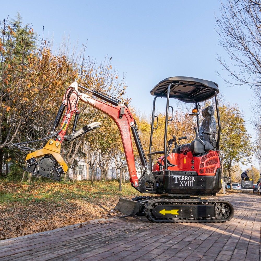 Heavy Duty Hydraulic Compactor Attachment Ft With 1-2 Ton TYPHON Mini Excavators