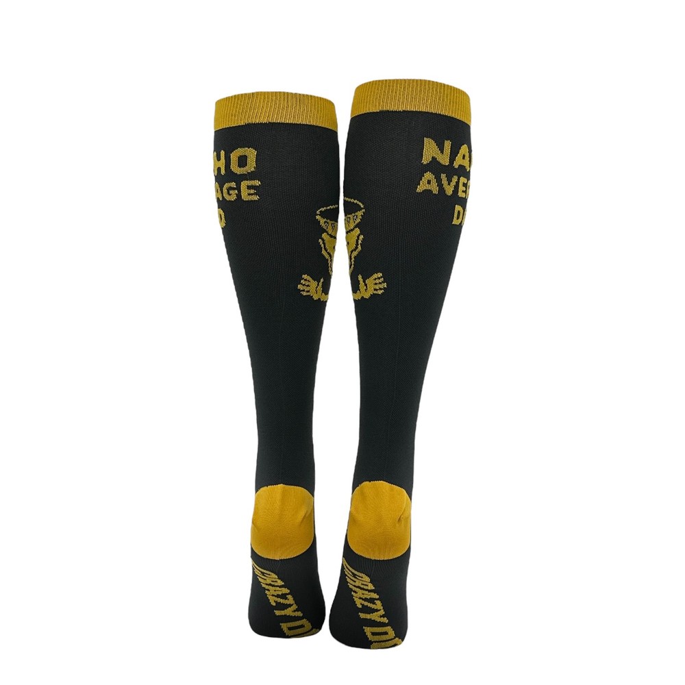 Nacho Average Dad Funny Compression Socks Fathers Day Funny Compression Socks