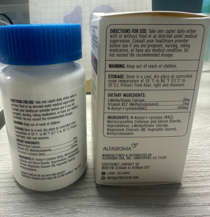 Cerefolin Brain Wellness, Targeted Nutrition for Cognitive Support, Improves Mem