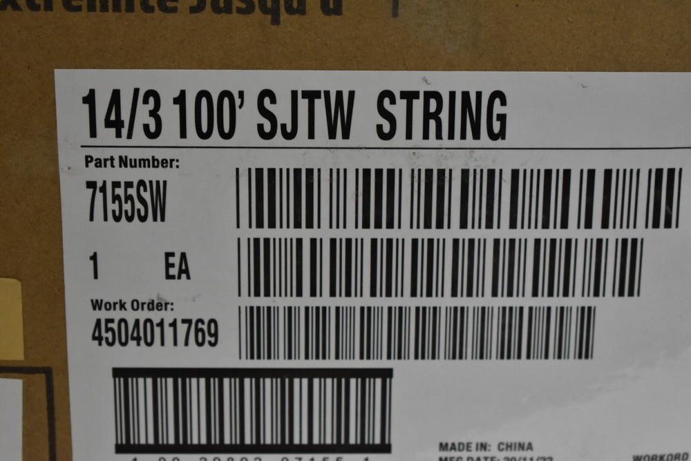 Southwire Temporary String Light w Guard Plastic Yellow Molded 10 Piece Set