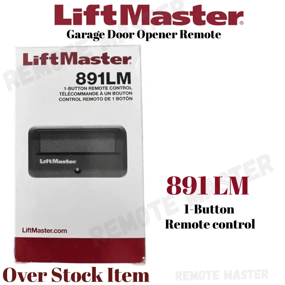 891LM LiftMaster 1 Button Remote Control Garage Opener Security+2.0 (Pack # 10)