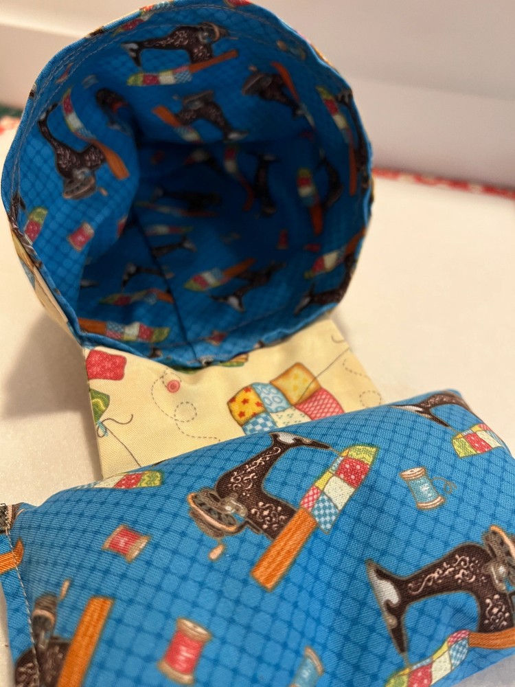 Pin Cushion w/ Thread Catcher Handmade w/ walnut shells