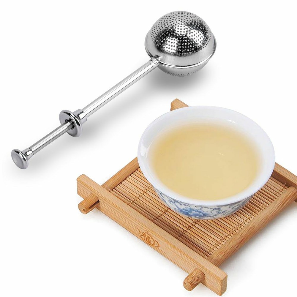Ball Mesh Tea Infuser Loose Leaf Strainer Spice Filter Herb Steeper Diffuser NEW