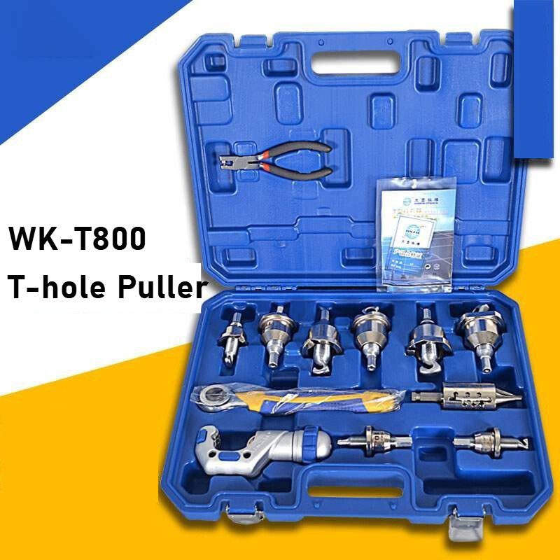 WK-T800 Copper Tube T-hole Puller Welding Refrigeration Tool Tee-extractor sets-