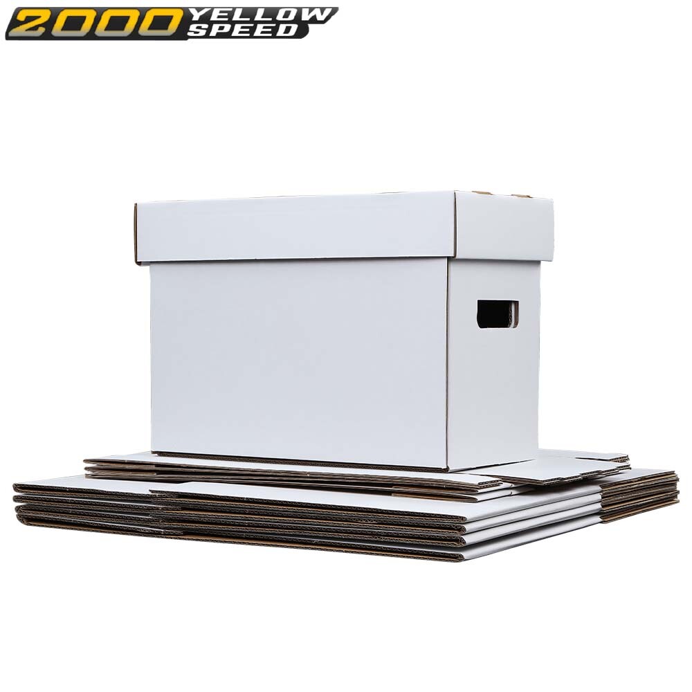 Short Comic Book White Storage Box Holds 150-175 Comics 5Pcs