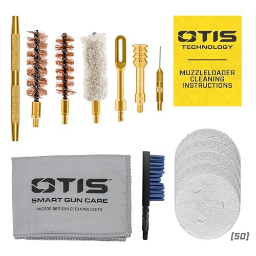Otis Technology .50 Cal Muzzleloader Cleaning Kit w/ Brushes, Patches, Pick