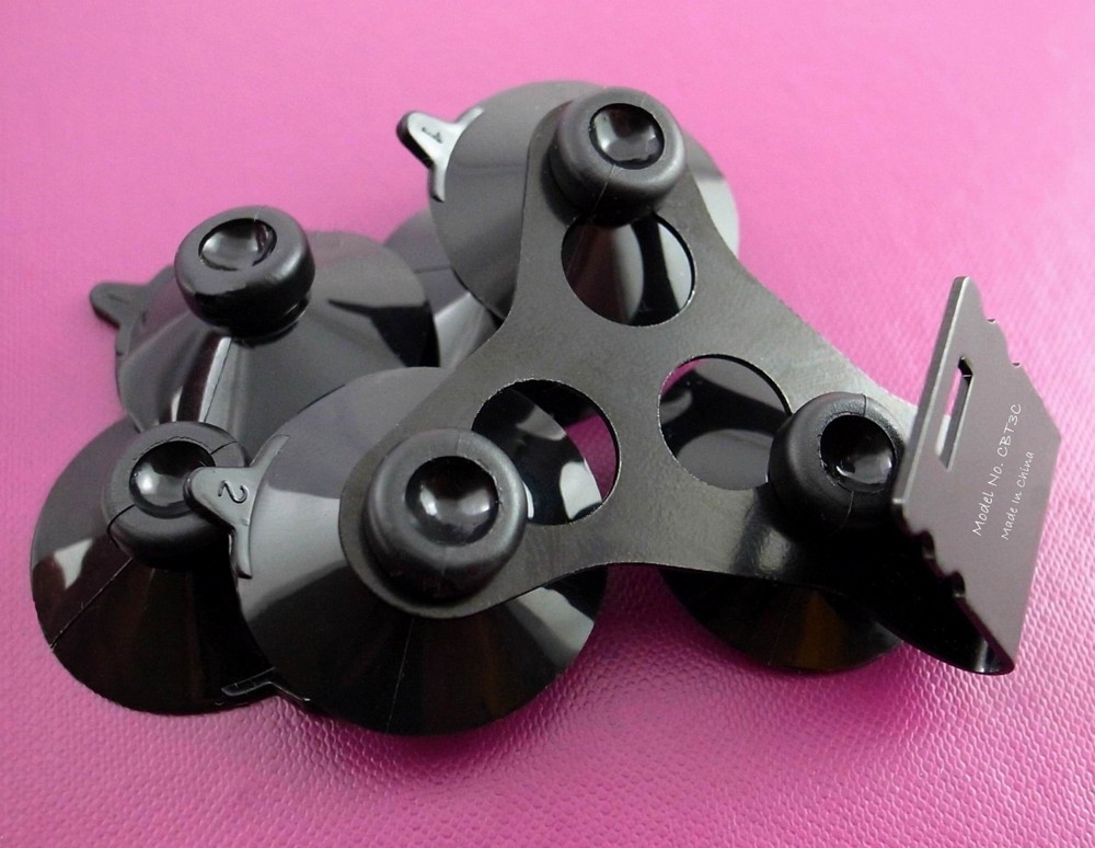 NEW COBRA Radar Detector Windshield Mount Bracket + 6 Black Colored Suction Cup