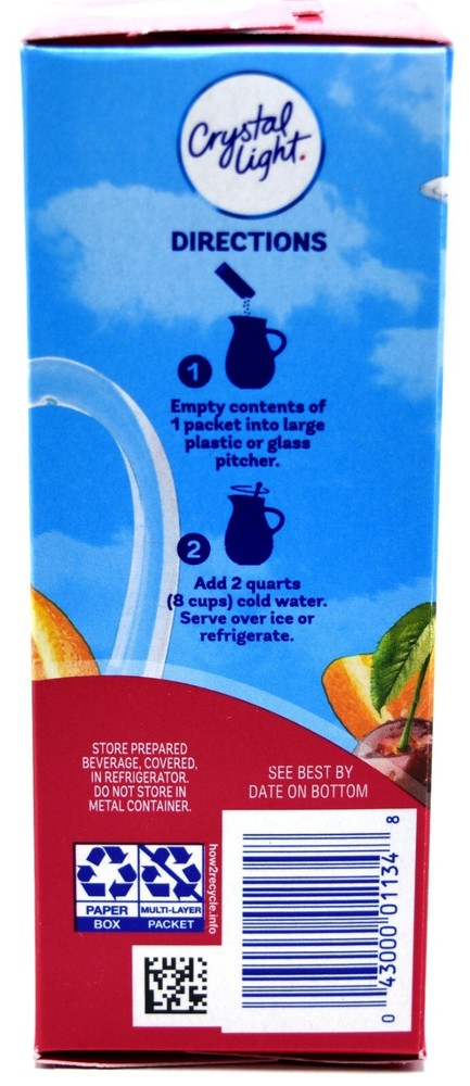 4 12-Quart Boxes Crystal Light Fruit Punch Drink Mix