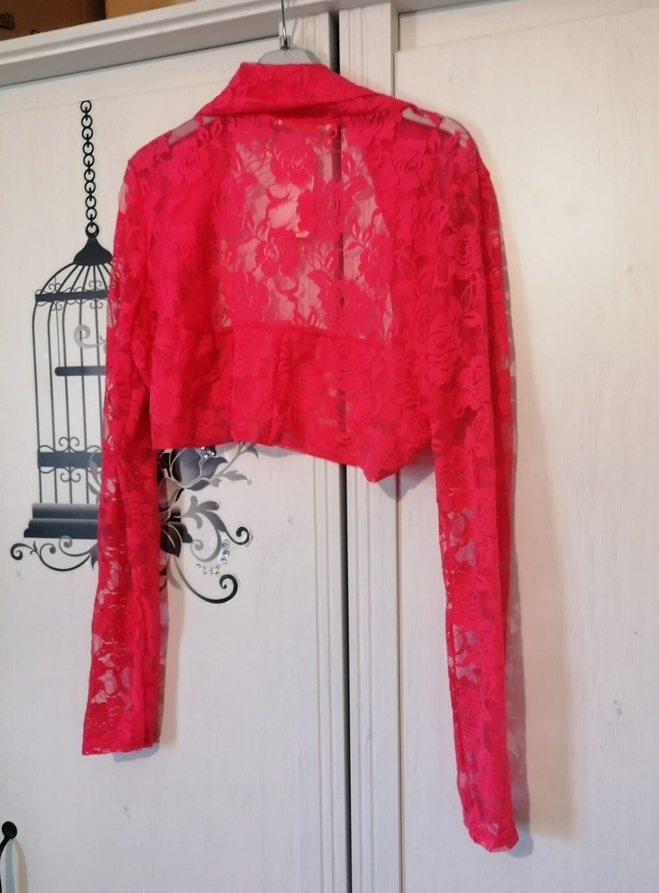 Pink Lace Cardigan Size Small
