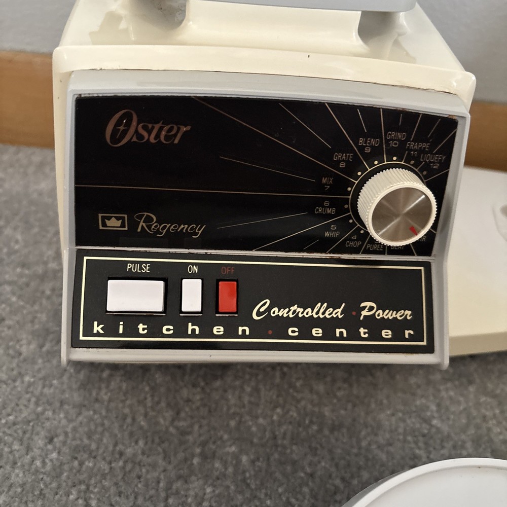 Vintage Oster 12-speed Regency Kitchen Center Bundle *TESTED & WORKING*