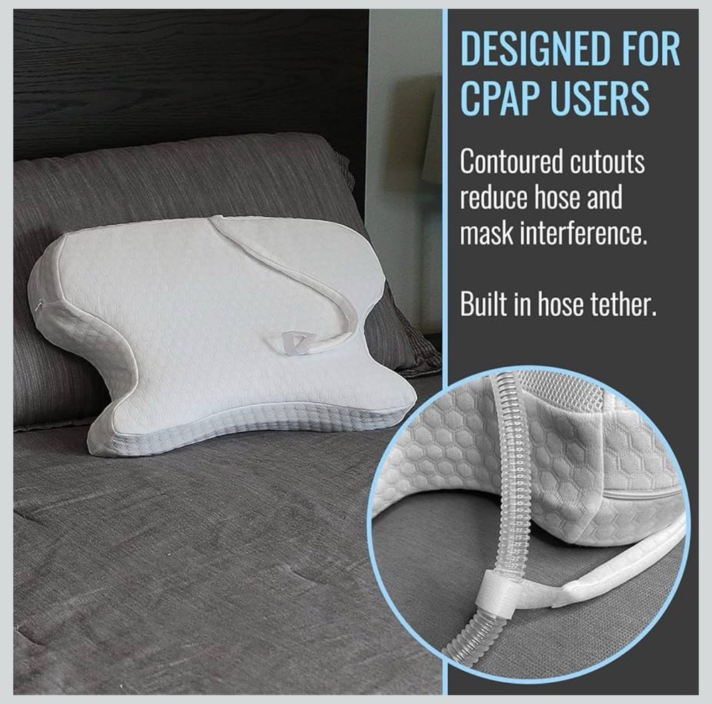DMI CPAP Memory Foam Sleep Aid Pillow