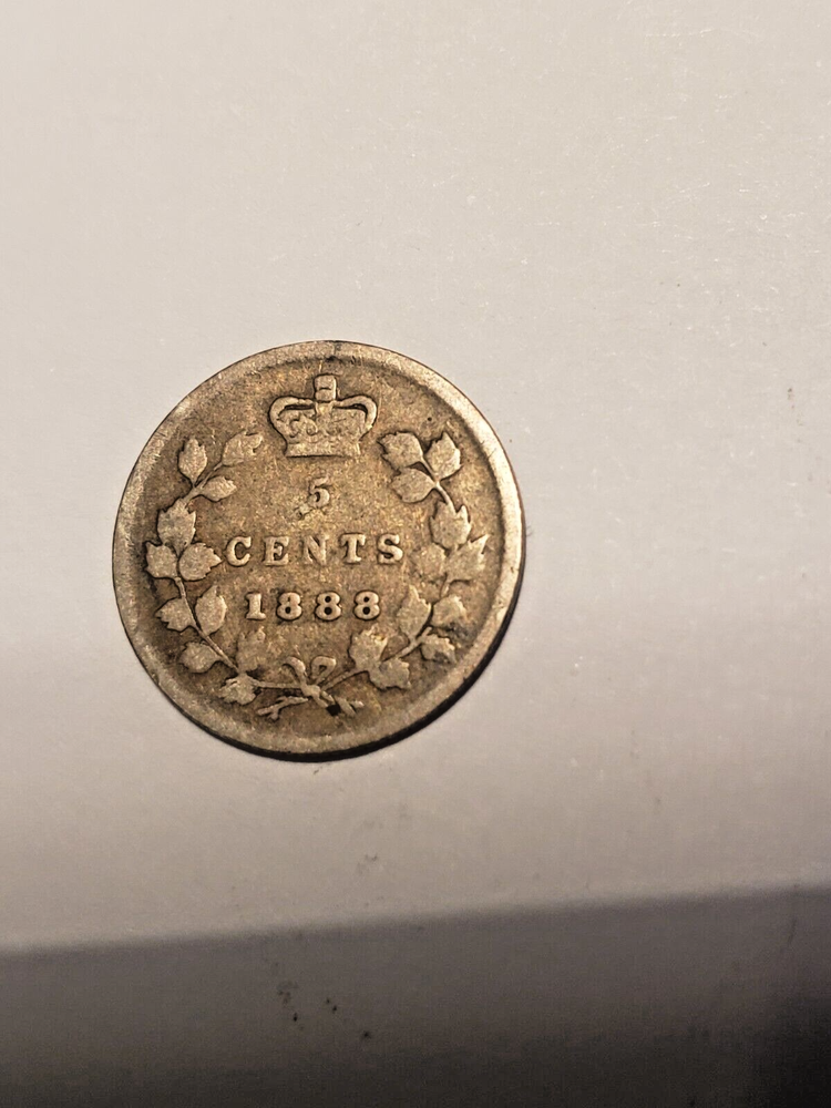 1888 CANADA 5 CENTS - VICTORIA **