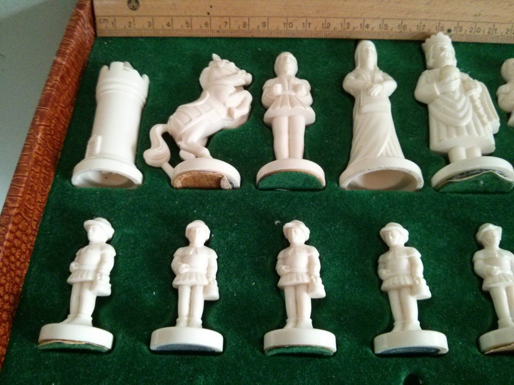 Vintage plastic chess set, made in Germany