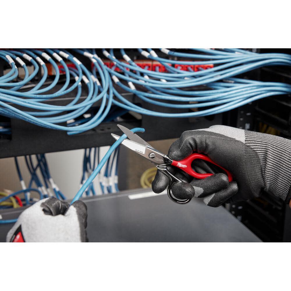 Milwaukee Electrician Scissors With Extended Handle