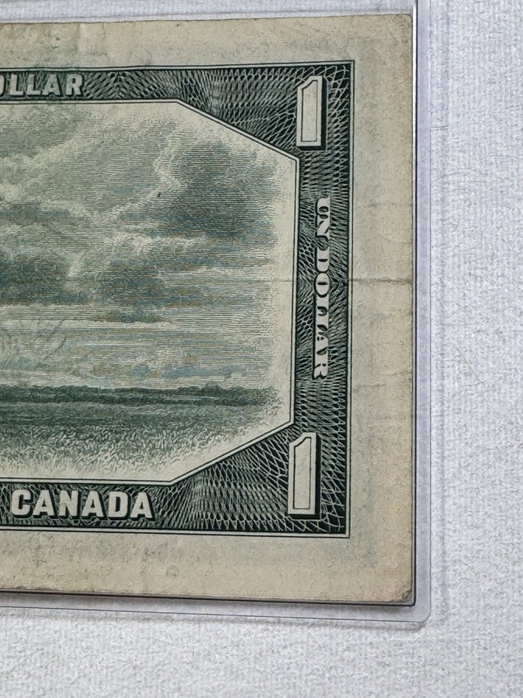 1954 Canada 1 Dollar Banknote P# 74b