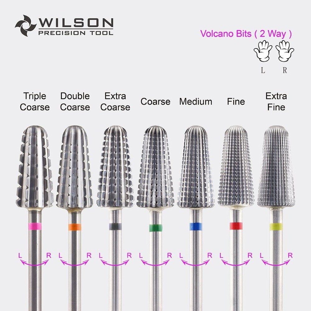 Volcano Bits -Rainbow coating WILSON Carbide Nail Drill Bit US SELLER