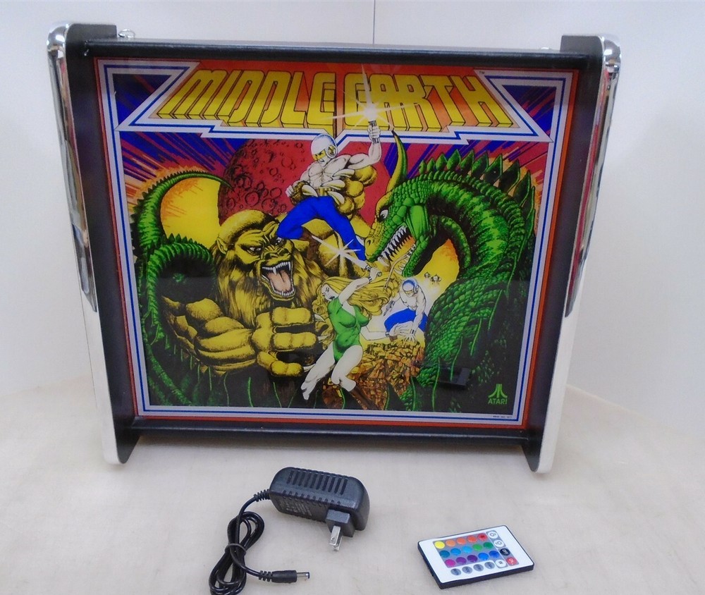 Atari Middle Earth Pinball Head LED Display light box
