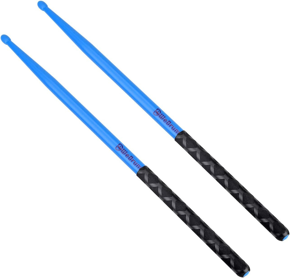 5A Nylon Drumsticks for Drum Set Light Durable Plastic Exercise ANTI-SLIP Handle
