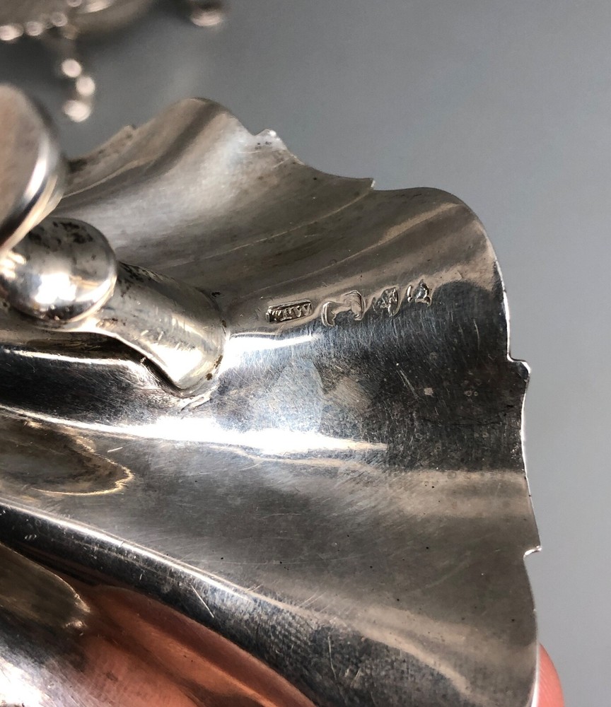 Georgian Crested Solid Silver Salts Thomas Watson Newcastle c1800 237g CBEZX