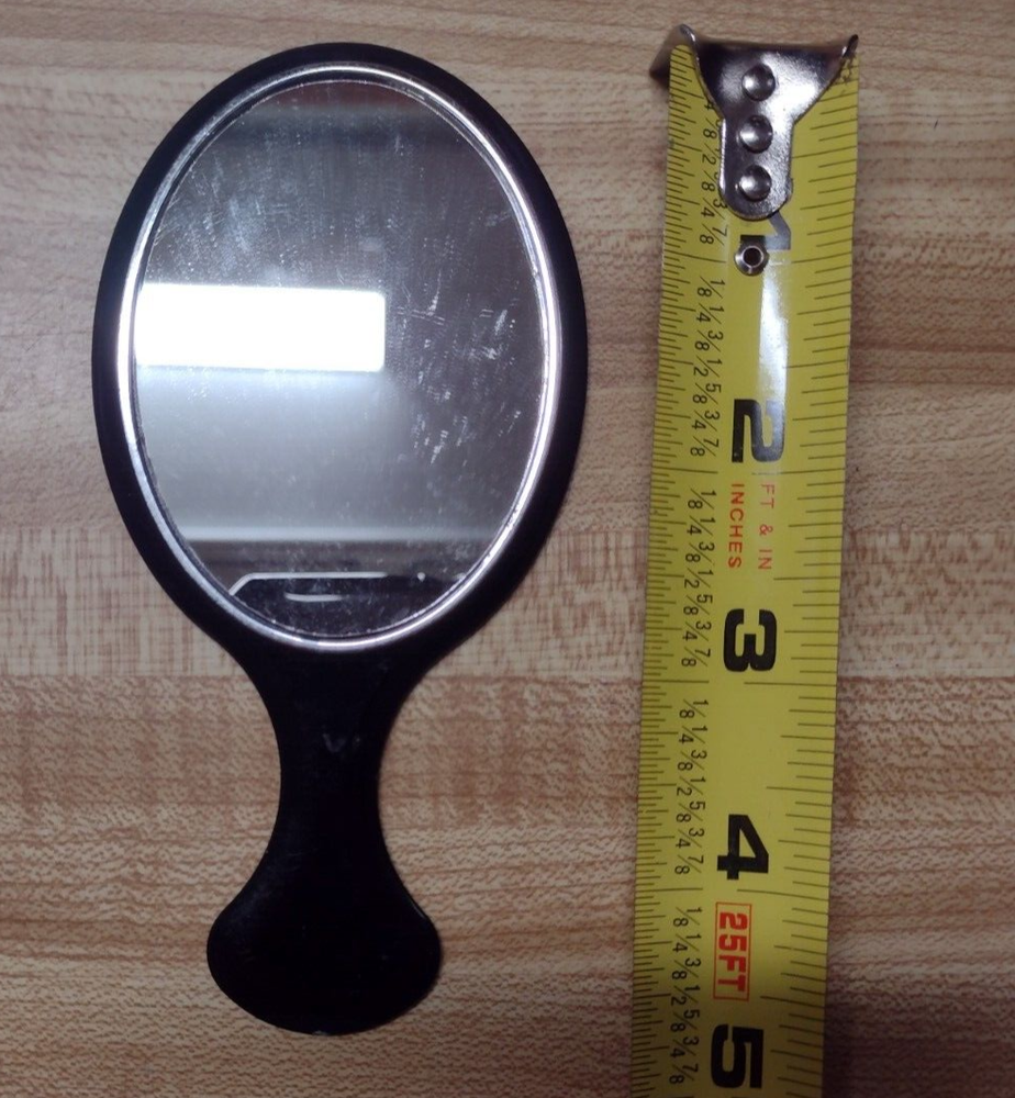 Mini Hand Held Vanity Mirror Plastic