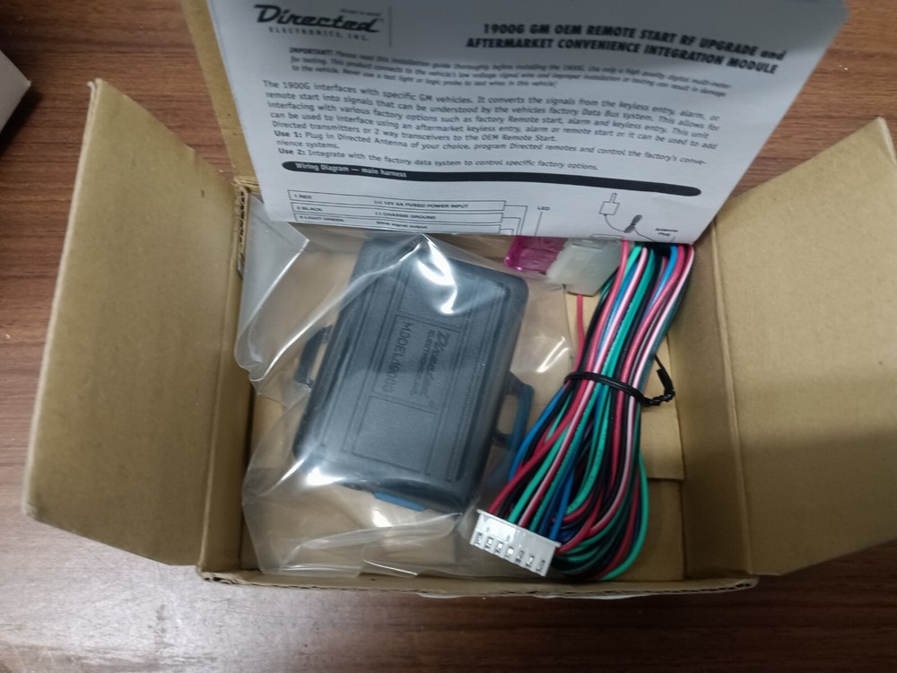 Directed 1900G GM Remote Start System Upgrade