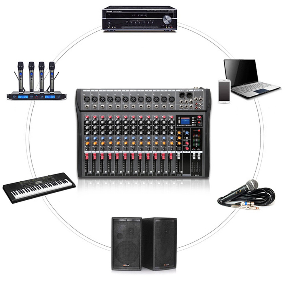 Pro Audio Equipment Live&Studio Mixers 12-channe Stage Analog Effect Processor