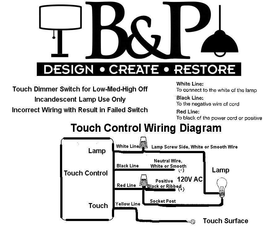 B&P Lamp Touch Lamp Control Switch