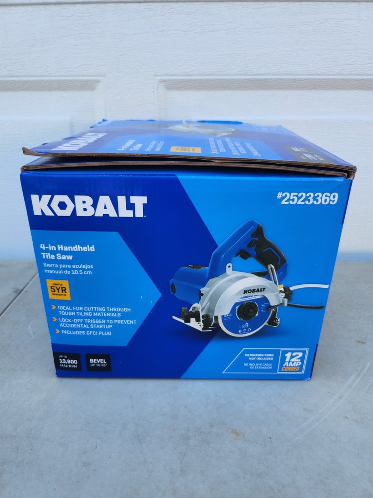 Kobalt 4-in Handheld Tile Saw (59207)