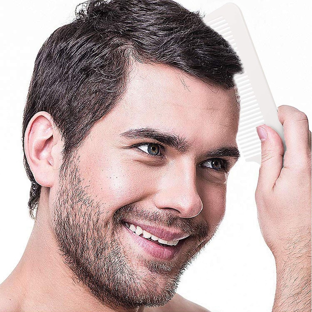 Scalpmaster Clipper 8.75 In. Comb Blending Comb Cutting Combs Barber White 3 Pcs