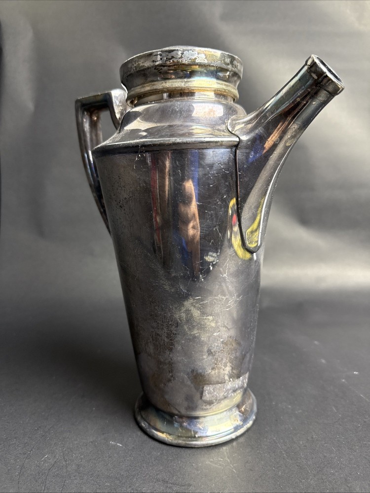 Vintage Reed & Barton Silver Plate Cocktail Shaker 10 64 - 11”