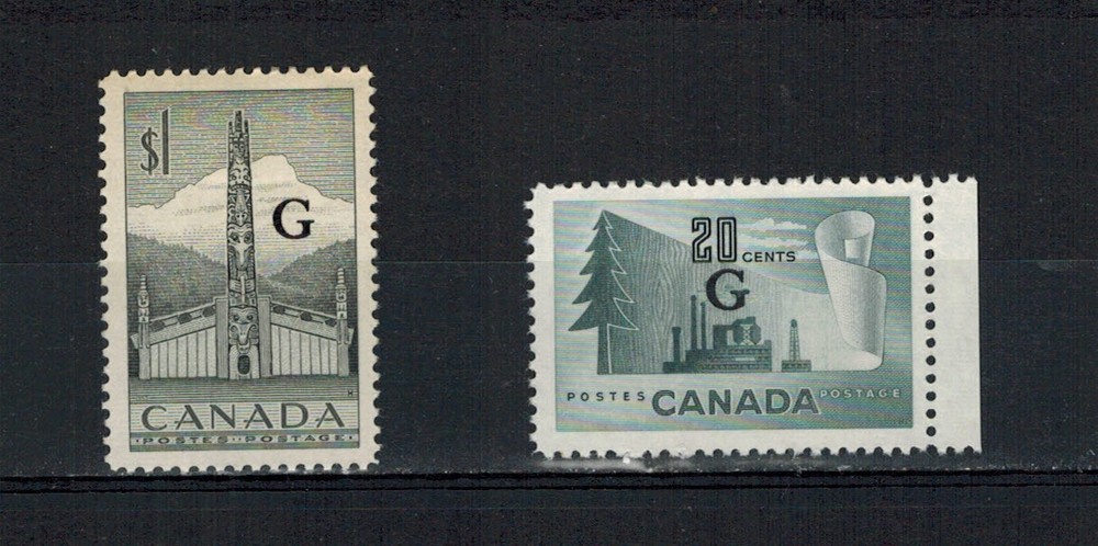 CANADA SCOTT O30 AND O32 MINT.