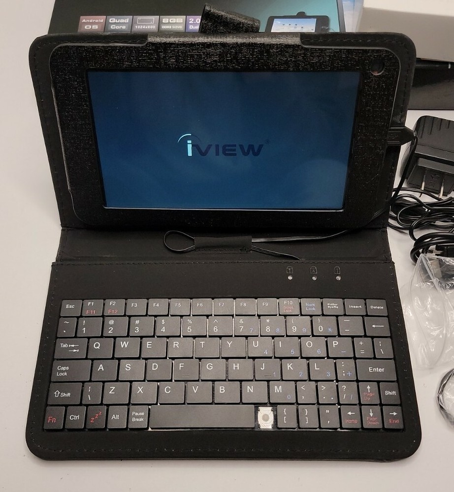 iView SupraPad 733TPC 8GB Black Tablet. Missing 1 key.