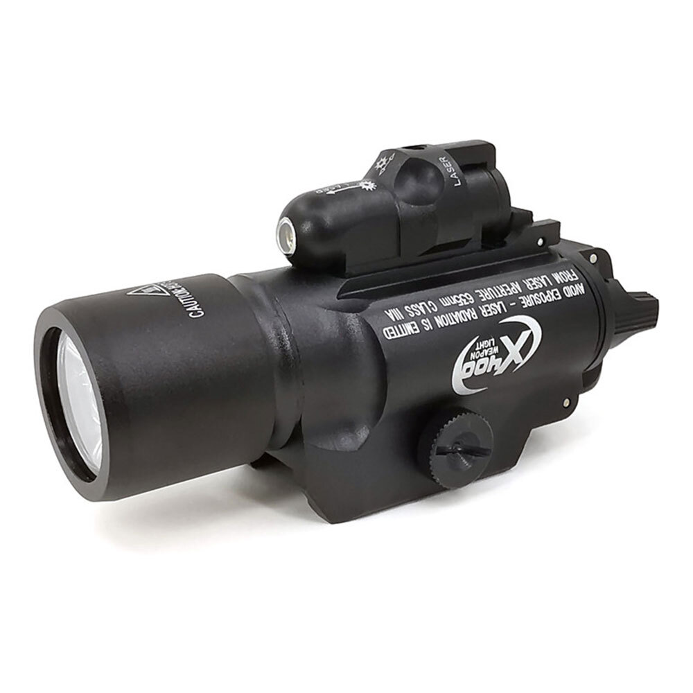 X400 Tactical Light WeaponlIght Airsoft Flashlight - White LED + Red Dot Laser