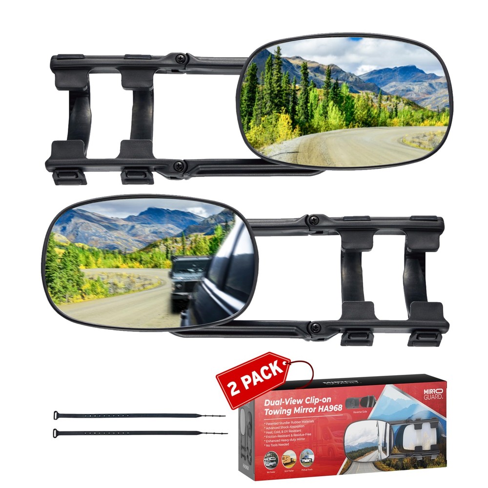 Extended Towing Mirrors Universal Clip-On Side Mirror Extensions for Trucks RVs