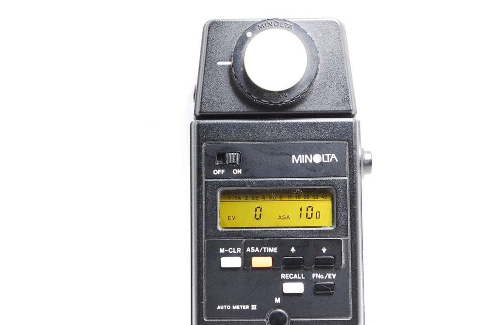 [Exc+5] Minolta Auto Meter III Light Meter Tested Working From JAPAN