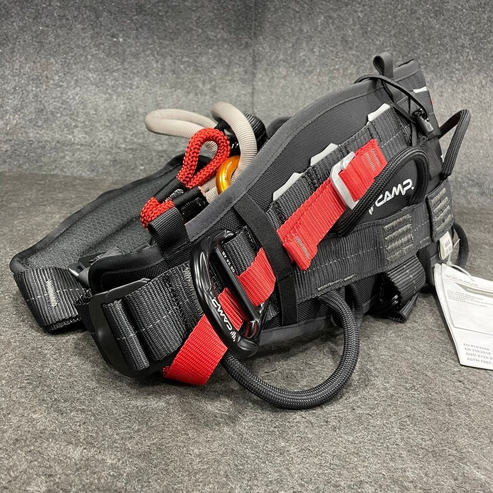 CAMP Tree Access ST Sit Harness Adjustable Size S - L, Black/Red