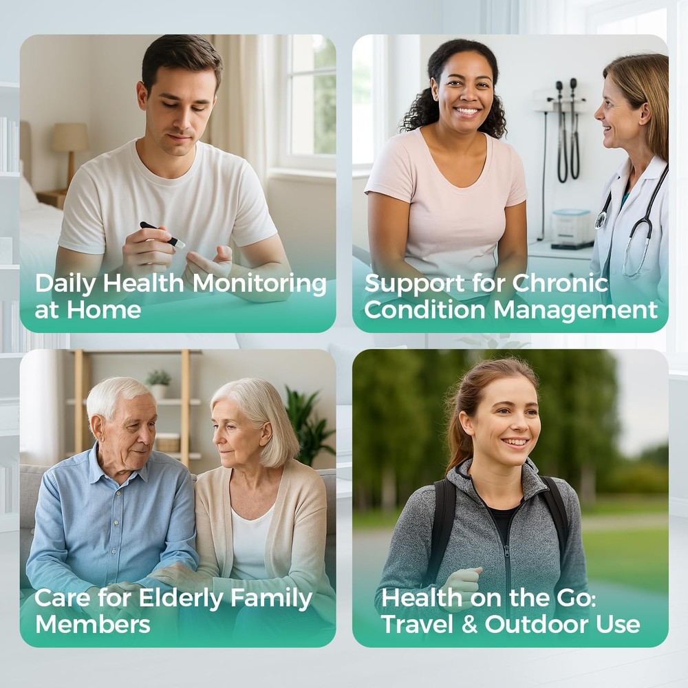 LEFTYCHOICE LCGCU-01 Total Cholesterol Testing Kit Meter Quick Results Monito...