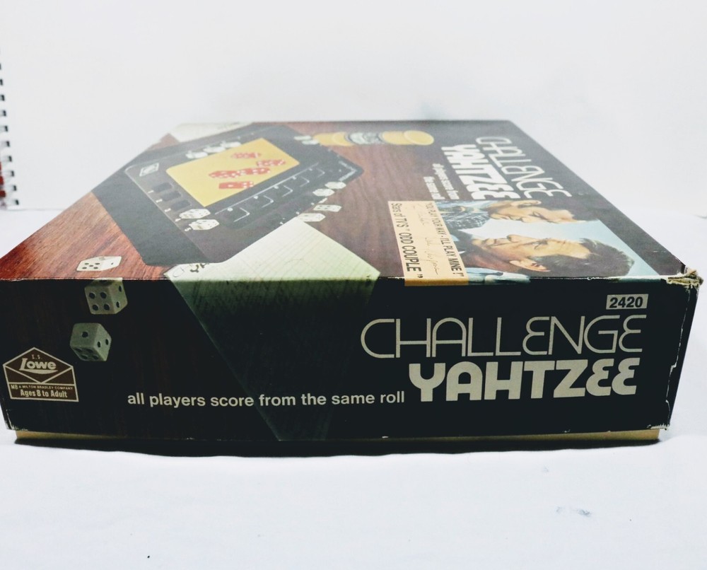 1974 Game Challenge Yatzee The Odd Couple