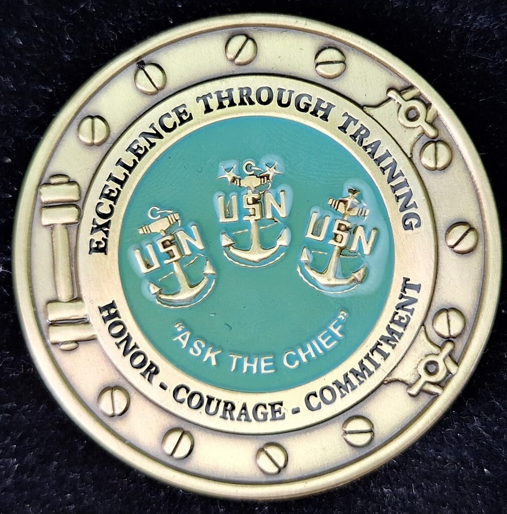 Afloat Training Group Middle Pacific CPO CHIEF MESS - Navy Challenge Coin