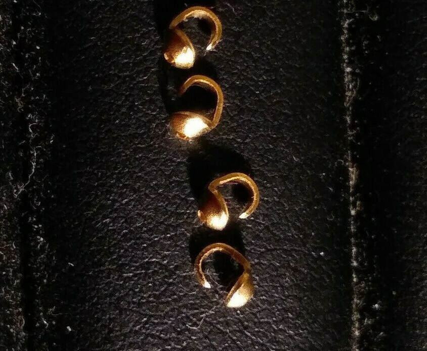 14K Yellow Gold 4-(Four) Single Cup Bead Tips