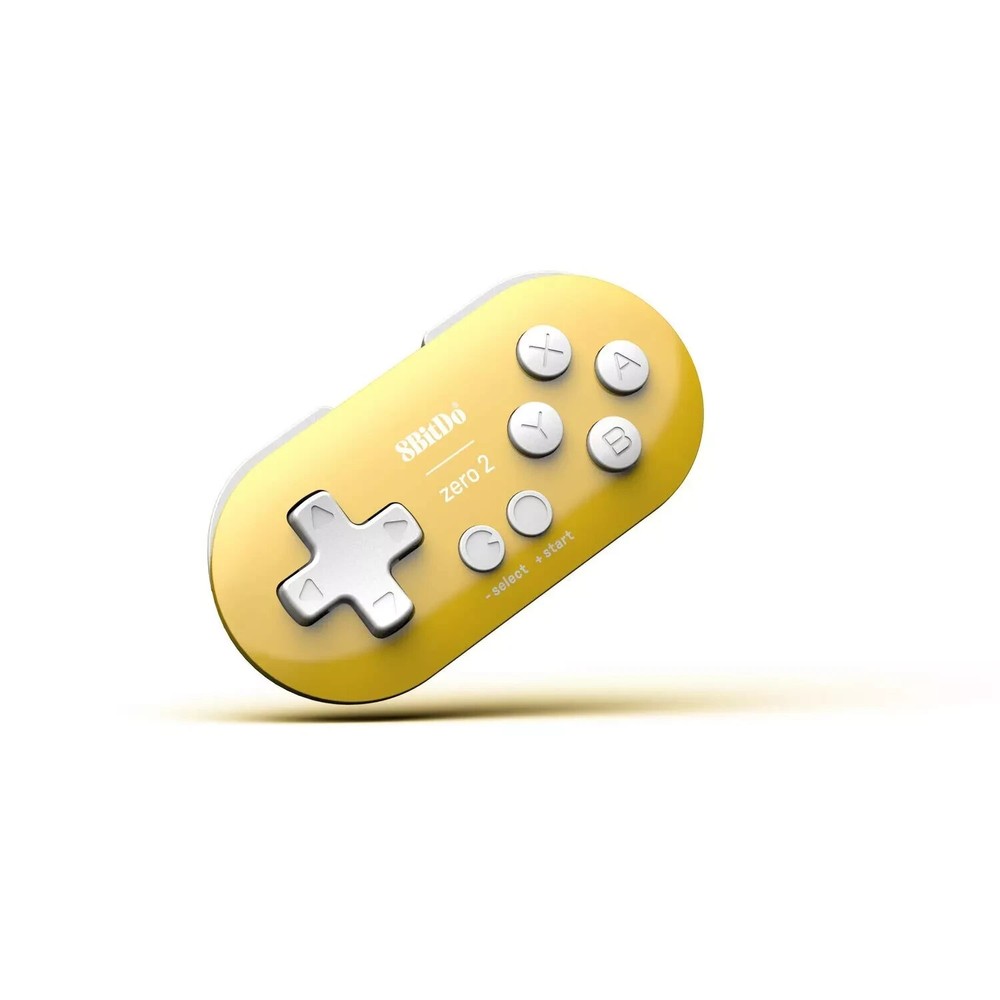 8BitDo Zero 2 Bluetooth Gamepad for Switch, PC, and Android (Yellow)