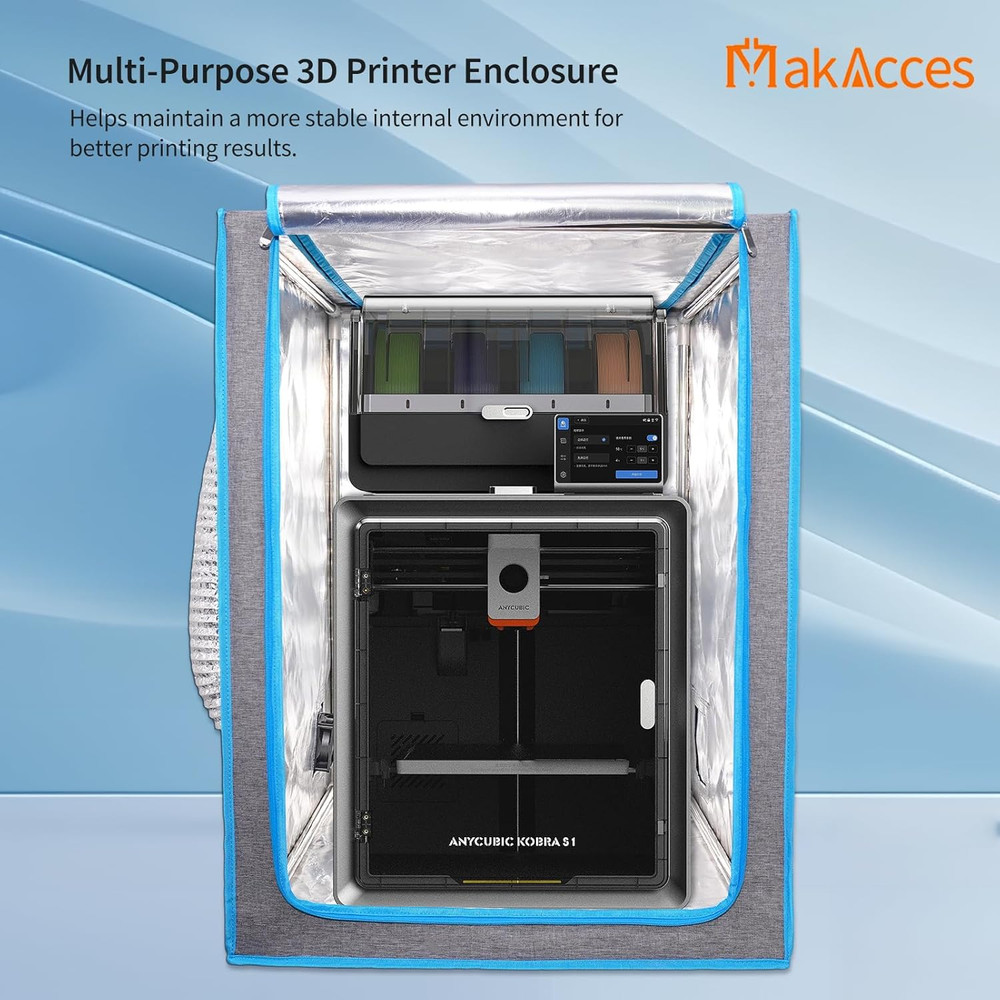 Resin 3D Printer Enclosure with Ventilation, 3D Printer Vented Enclosure Tent Co