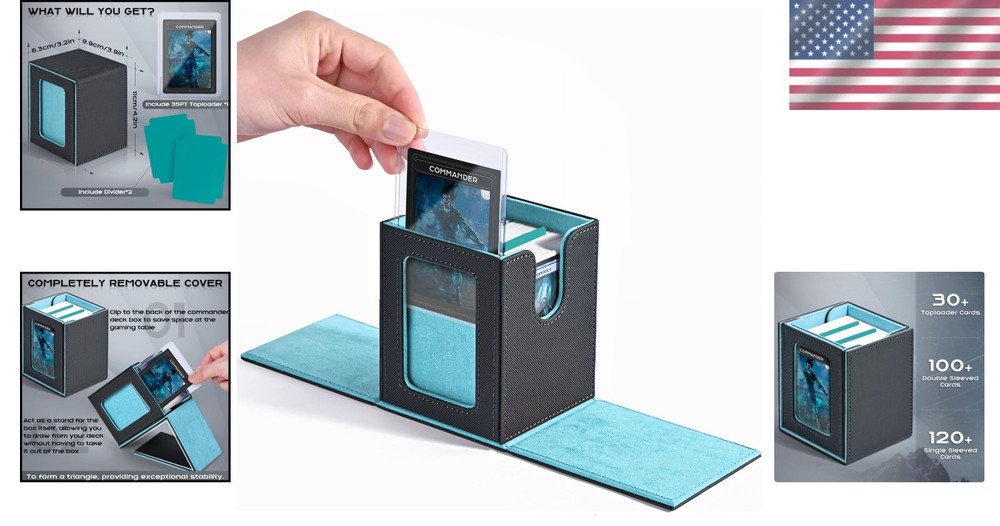 Waterproof MTG Deck Box with Display Window