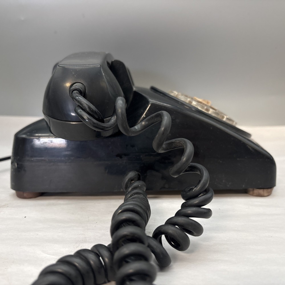 Vintage Bell System Rotary Dial Desk Telephone Black Untested