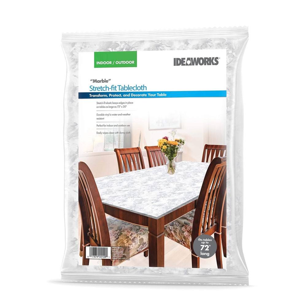 IdeaWorks 6ft Rectangle Stretch - Fit Table Covers Transform, Protect and Dec...